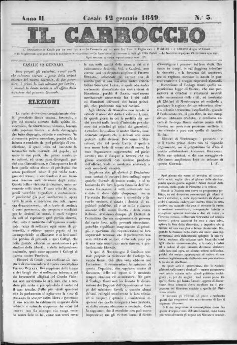 Il Carroccio - Edizione 3 del 12/01/1849